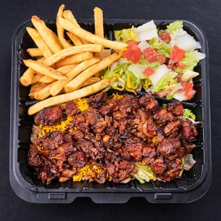 Mixed Chicken + Beef & Lamb Over Rice Platter