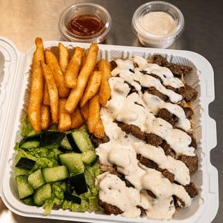 Lamb Over Rice Platter